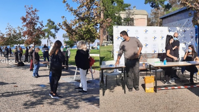 thessaloniki-ateleiotes-oyres-stin-paralia-gia-ta-dorean-test-ligo-prin-to-lockdown-16437