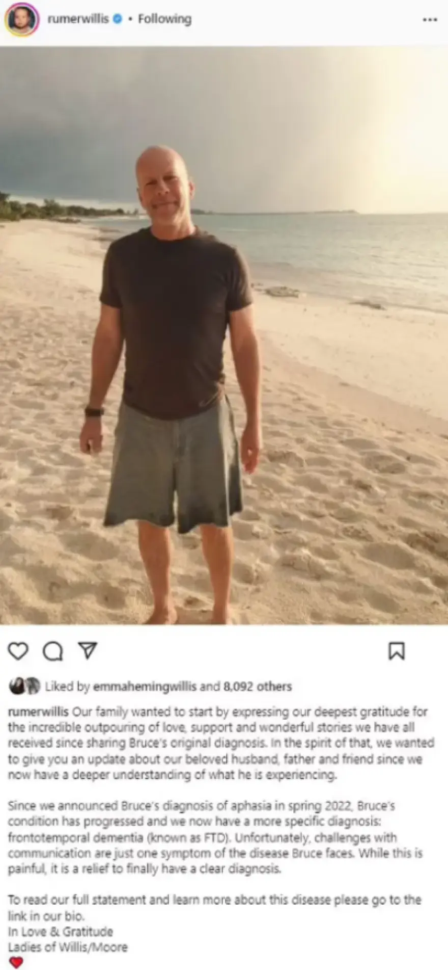 Μπρους Γουίλις υγεία 