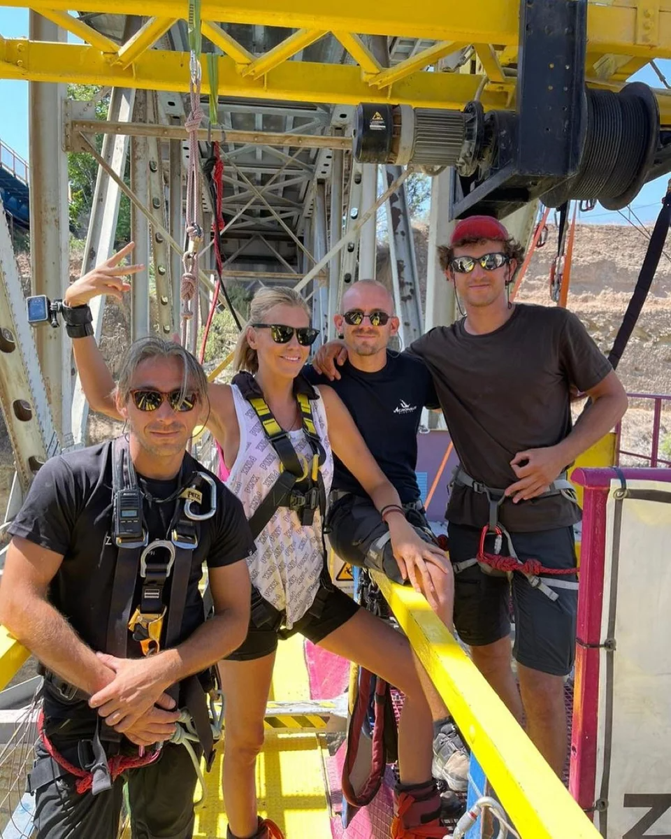 Σάσα Σταμάτη bungee jumping