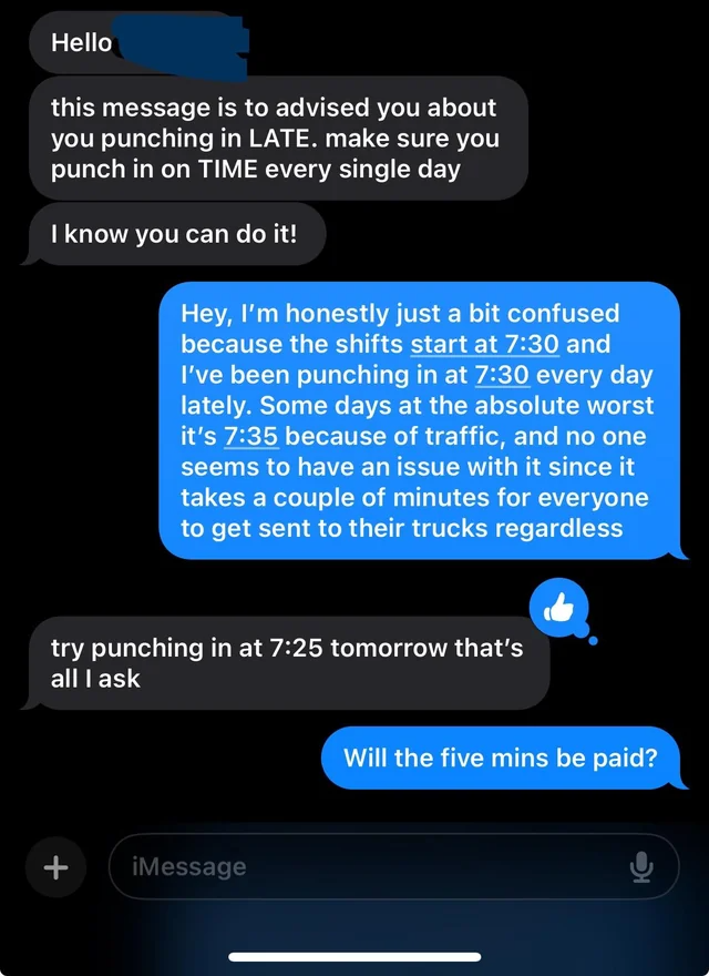 Η απάντηση υπαλλήλου στο αφεντικό 