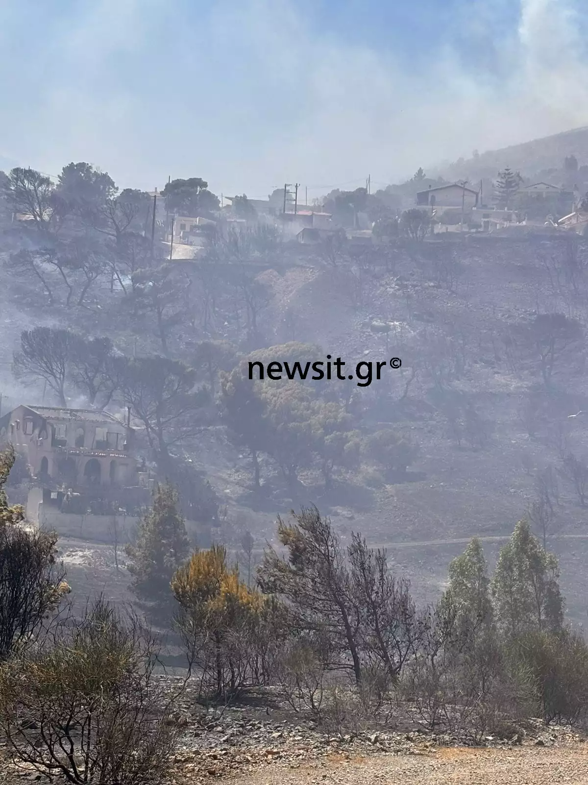 Φωτιά στην Κερατέα 