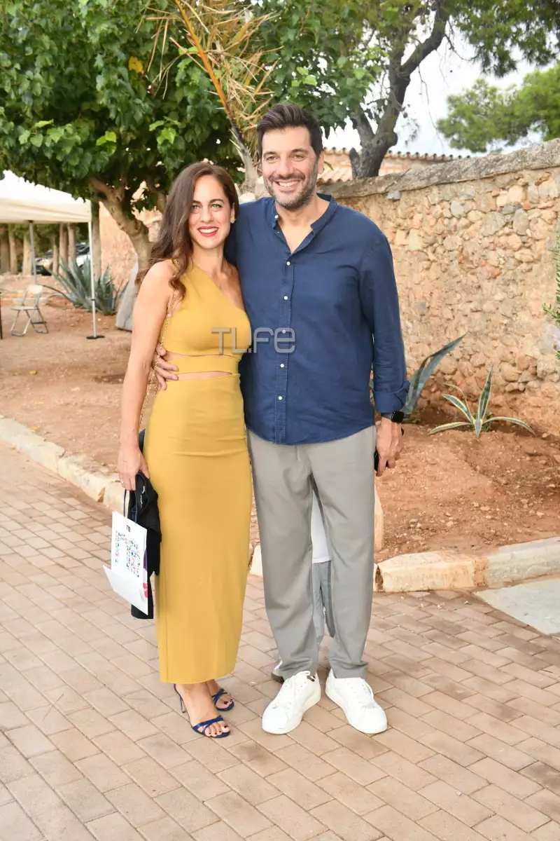 Αντιγόνη Ψυχράμη και ο Δημήτρης Μακαλιάς βάφτιση