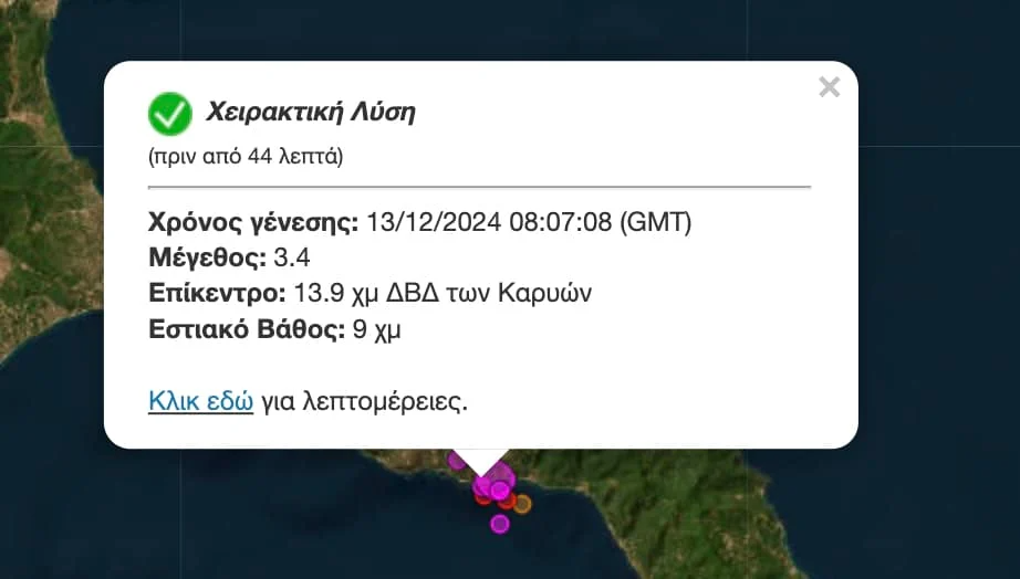 Δύο σεισμοί στο Άγιο Όρος 