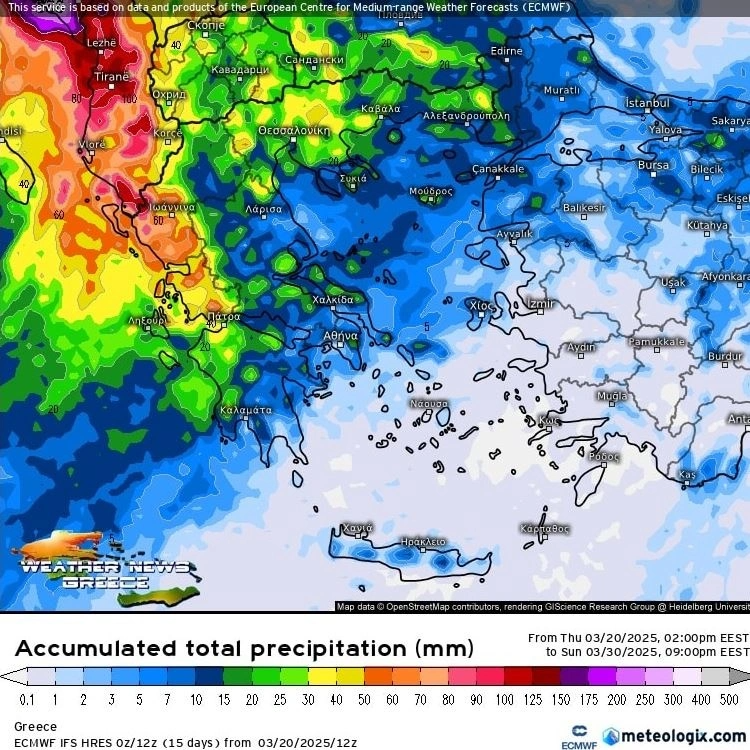 Αλλαγή του καιρού στη χώρα μας 