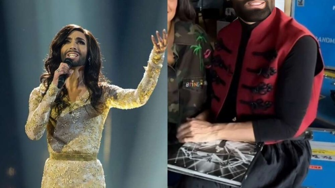 eurovision-2025-i-kontsita-emfanistike-sta-paraskinia-kai-den-tin-anagnorise-kaneis-pics-378280