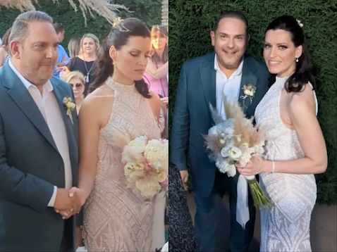 stelios-dionysioy-kai-agni-kaloymenoy-telesan-gamo-kai-vaptisi-ton-didymon-toys-se-mageytiki-teleti-385710