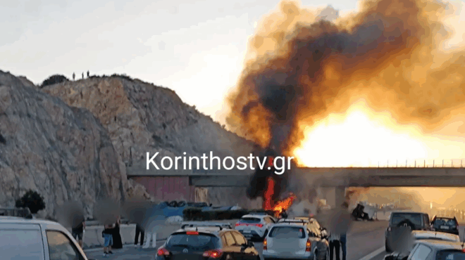 trochaio-me-ntalika-sta-megara-to-ochima-pire-fotia-kleisti-i-ethniki-odos-athinon-korinthoy-409069